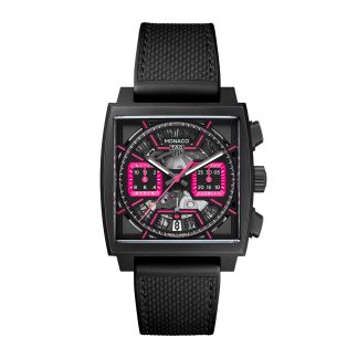 Beste Zwitserse replica sites TAG Heuer monaco chronograaf roze 39mm herenhorloge CBL218B.FT6236